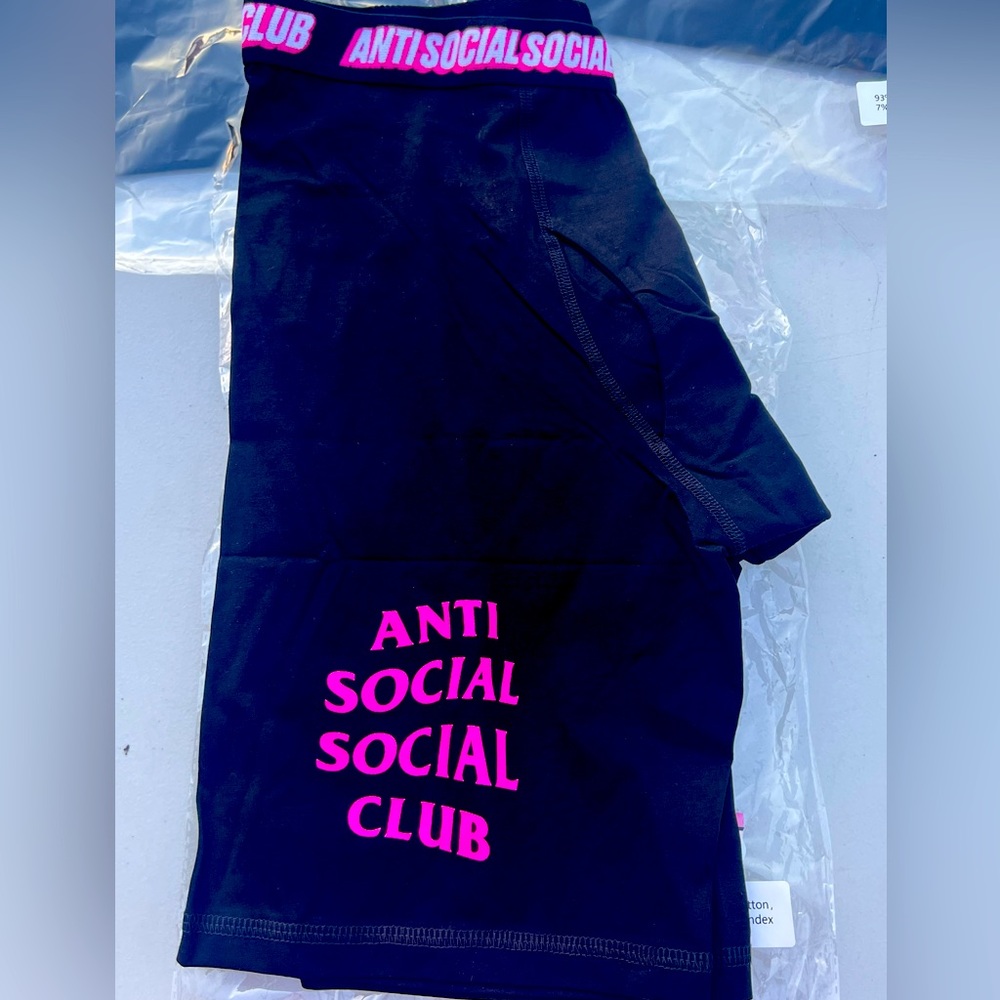 Anti Social Social Club Layers Of You Boxer Boxer brief Black and Pink ASSC